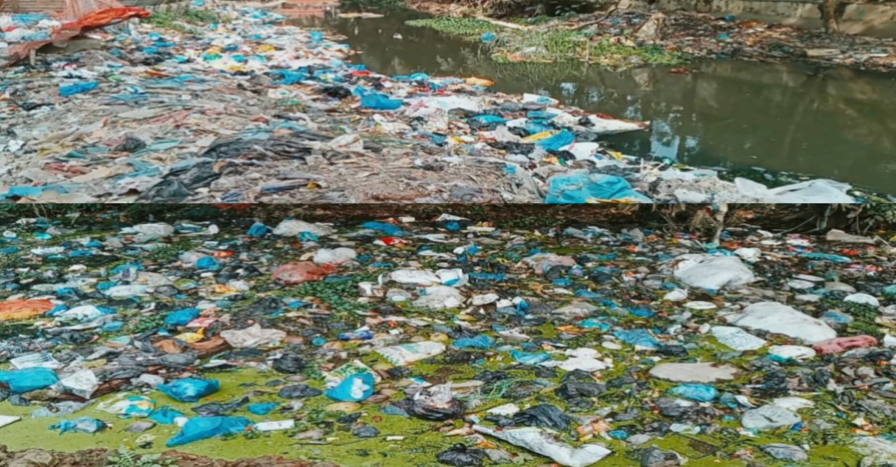 ফেনীর পাগলিছড়া খাল মারাত্মক ক্ষতিকর পলিথিন বর্জ্যের দূষণে হুমকির মুখে