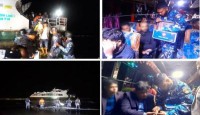 টেকনাফে পর্যটকবাহী জাহাজ থেকে ৭২ যাত্রী উদ্ধার, কোস্টগার্ডের সফল উদ্ধার অভিযান